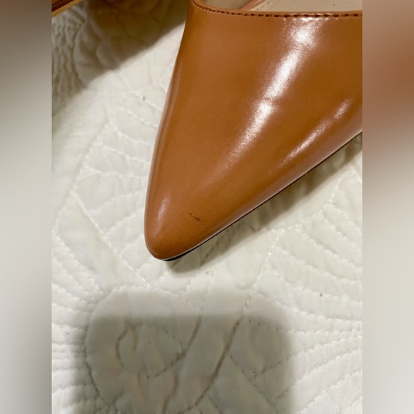 Lulus Faire Tan Pointed-Toe Mules size 6.5 - Picture 10 of 11